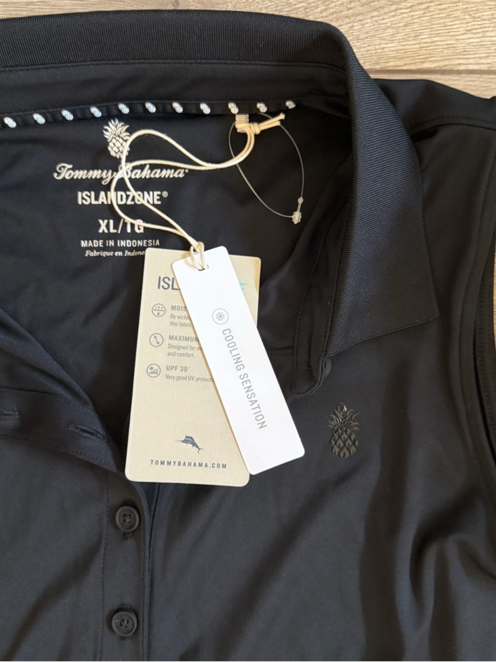 NWT TOMMY BAHAMA Abby Flounce Island Zone Black Dress Size XL - Picture 4 of 7